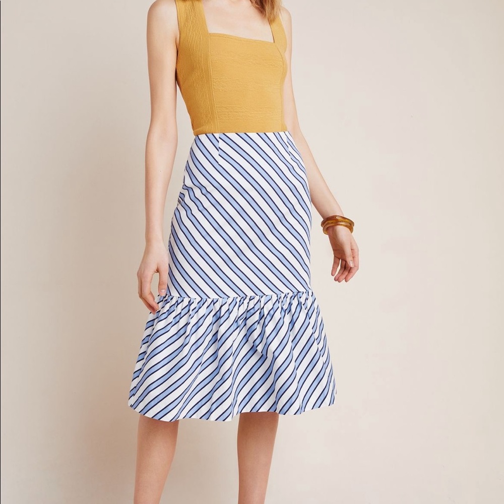 Anthropologie, MaEVe, Mermaid tail skirt, size 2, brand new .